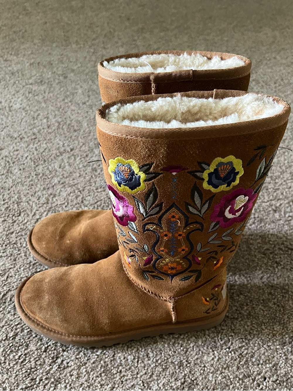Ugh Juliette Embroidered Boots